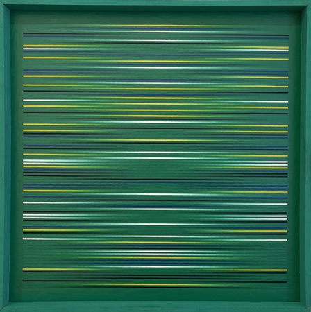 Bernhard Sandfort Linienfeld aus Grün
