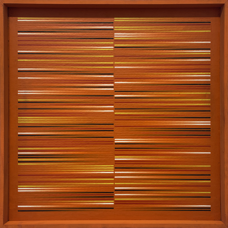 Bernhard Sandfort Zwei Felder aus Orange